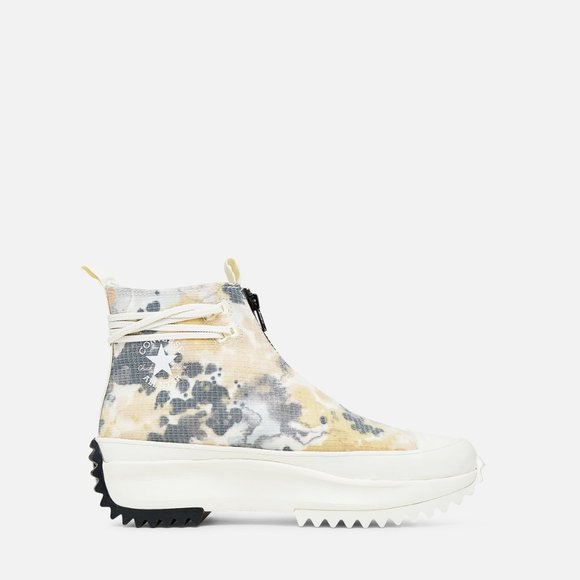 Converse Unisex Run Star Hike Hi Egret/White/Black WASHED FLORALS 170776C - Picture 7 of 12